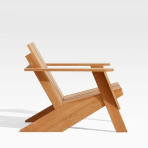 Blue Outdoor Rocking Chair - Image 3